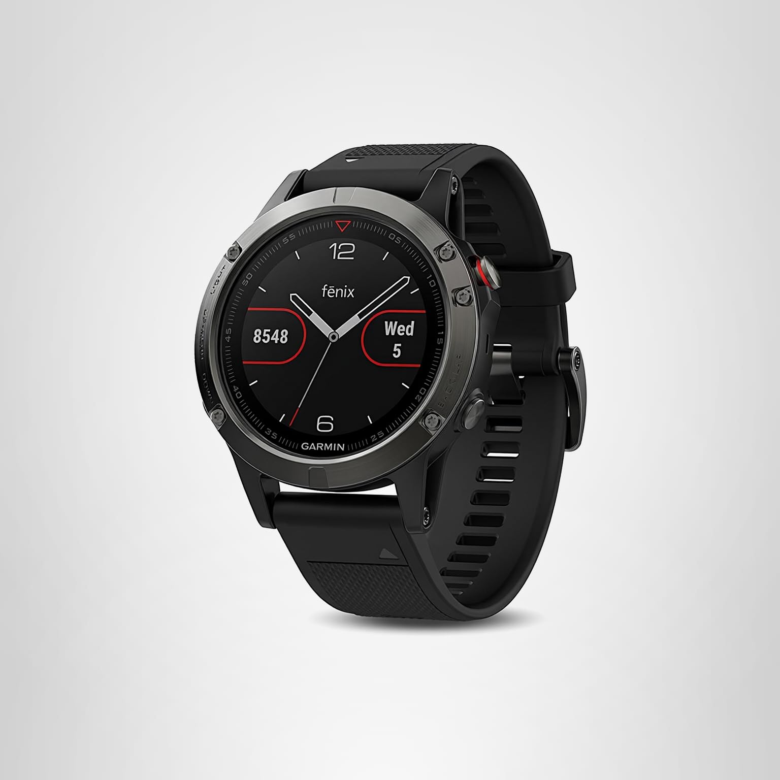 Garmin Fenix 5 Multisport GPS Watch with Black Band, Outdoor