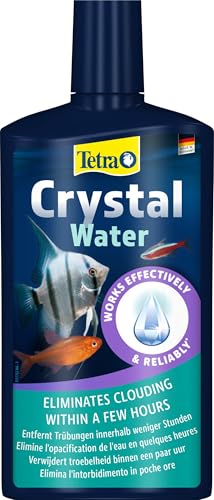 Tetra CrystalWater - Wasserklärer gegen Trübungen für kristallklares Wasser im Aquarium, bindet Schwebepartikel, 500 ml Flasche