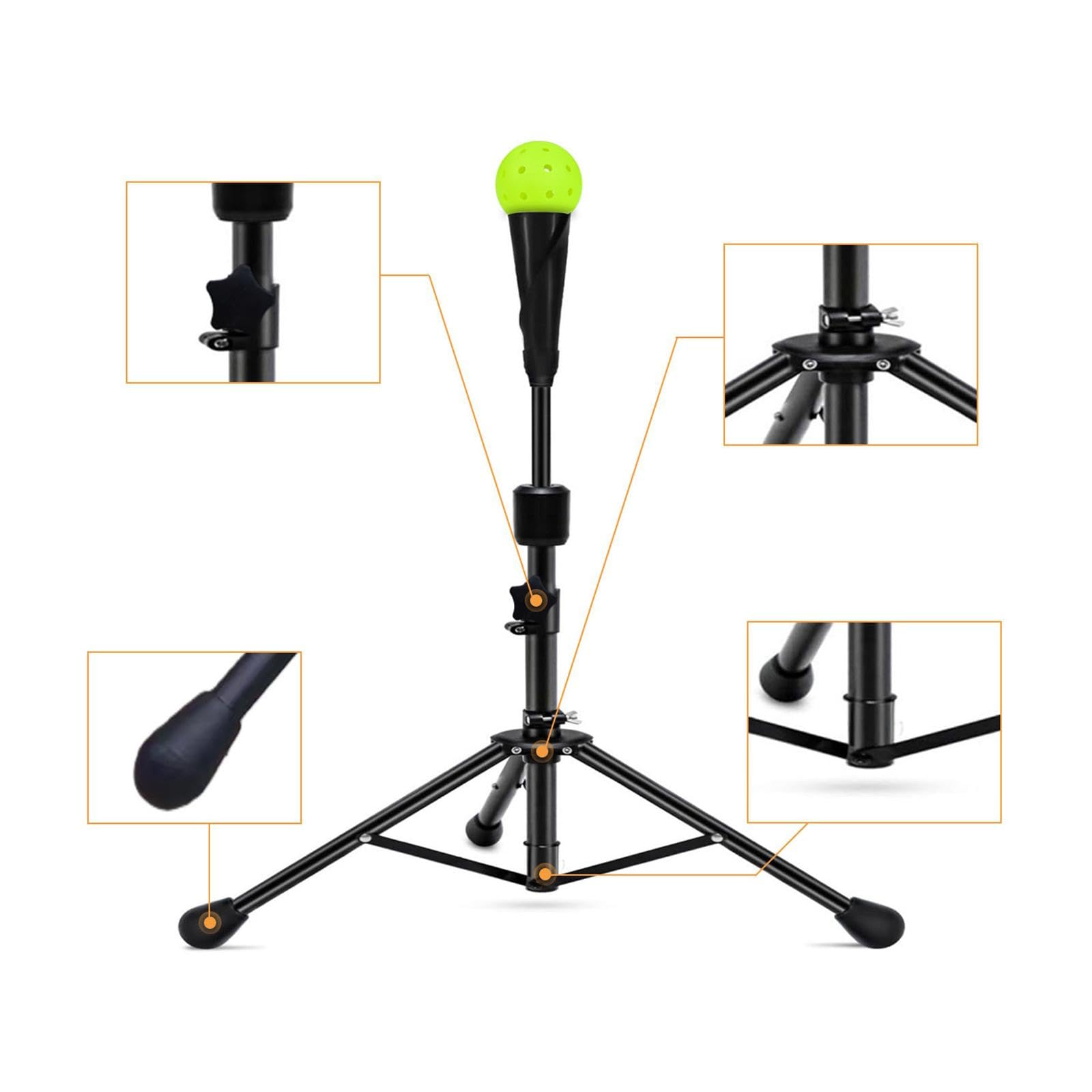 Pied Trépied pour équipement de Baseball, Accessoires pour Adolescents, Intérieur