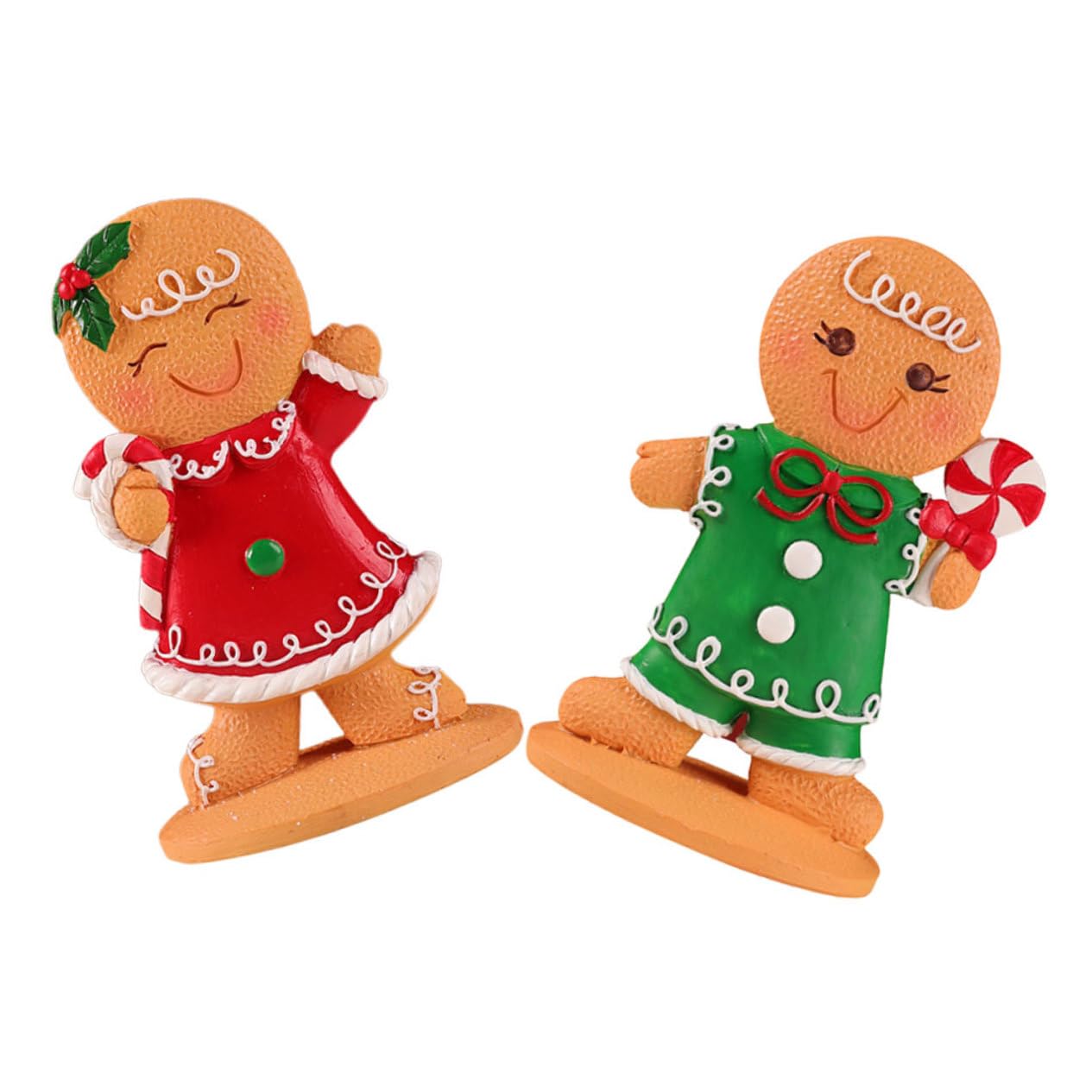 PRETYZOOM 2 Piezas Adorno De Hombre De Jengibre Navideño Adorno De Mesa para Fiesta De Navidad De Escritorio para Decoración De Ventana