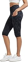 Vista 56 de ODODOS - Leggings capri de cintura alta para mujer con bolsillos, control de abdomen, no se transparentan, para entrenamiento atlético, running