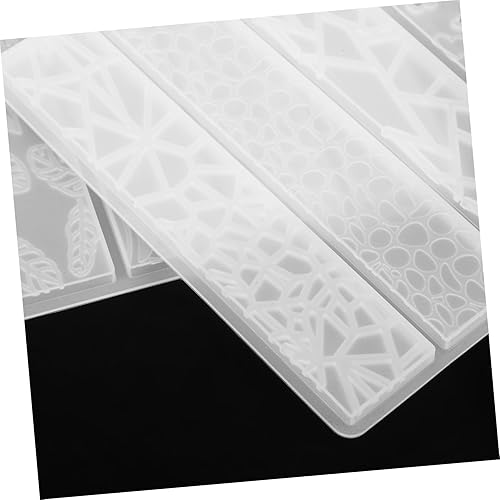 Miniatura 5 de IMIKEYA Juego de 4 moldes de silicona Molde de para Resina, molde de bandeja de silicona, marcadores de bricolaje, moldes de marcadores de resina