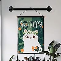 Vista 8 de GeilSpace Tubo de metal negro precortado de 1 x 24 pulgadas, acero industrial que se adapta a tubos y accesorios roscados negros estándar de una