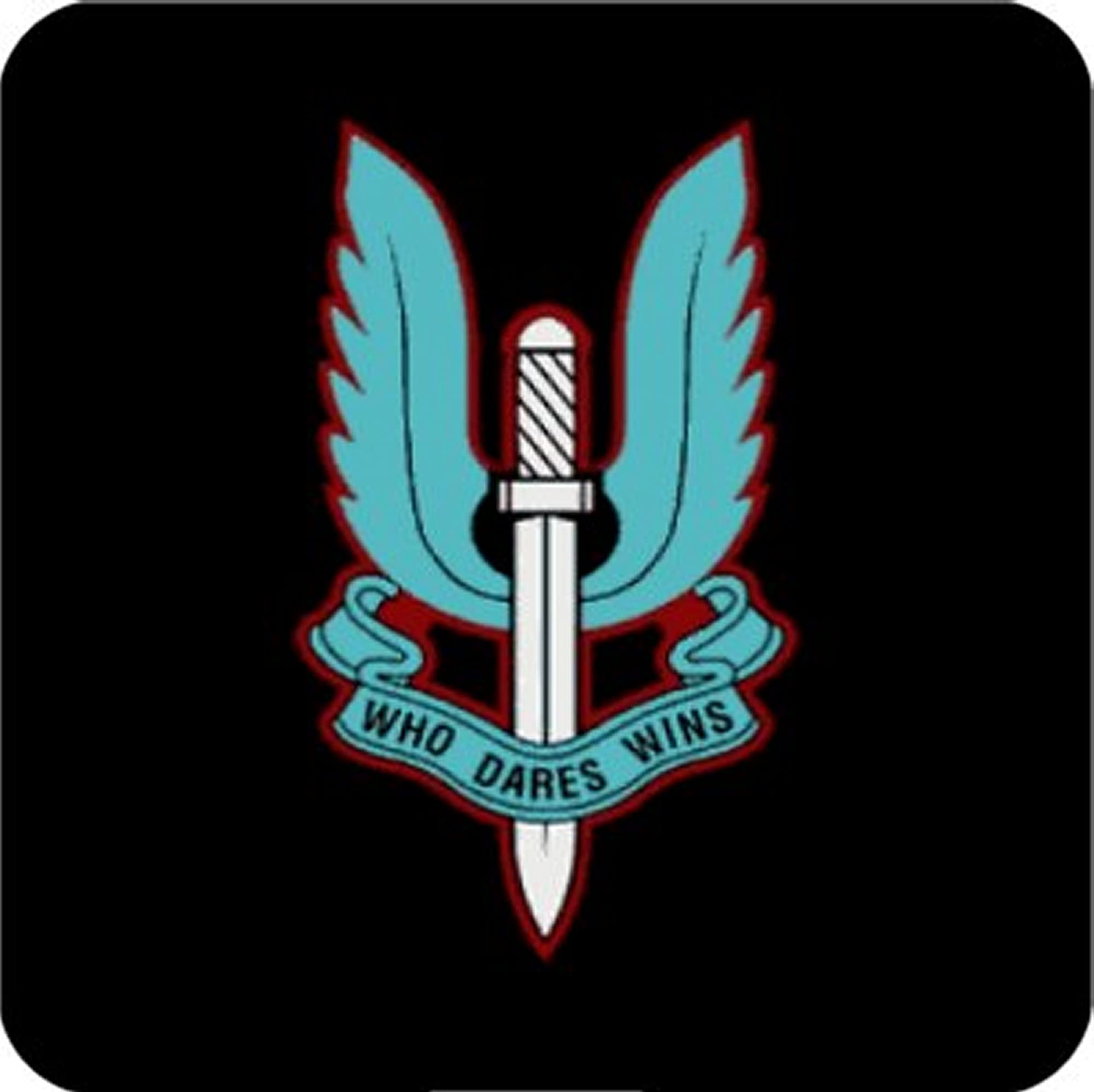Pj4u Multicolor Special Air Service Black Military Square Fridge Magnet Fantastic Souvenir