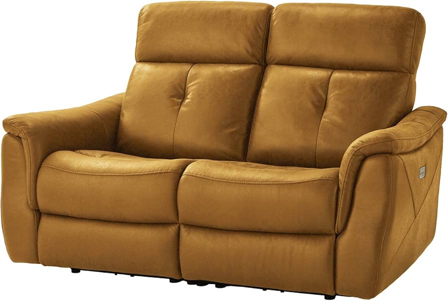 Amazon｜【開梱設置無料】 レザーテックス ソファ キャメル 2人掛け