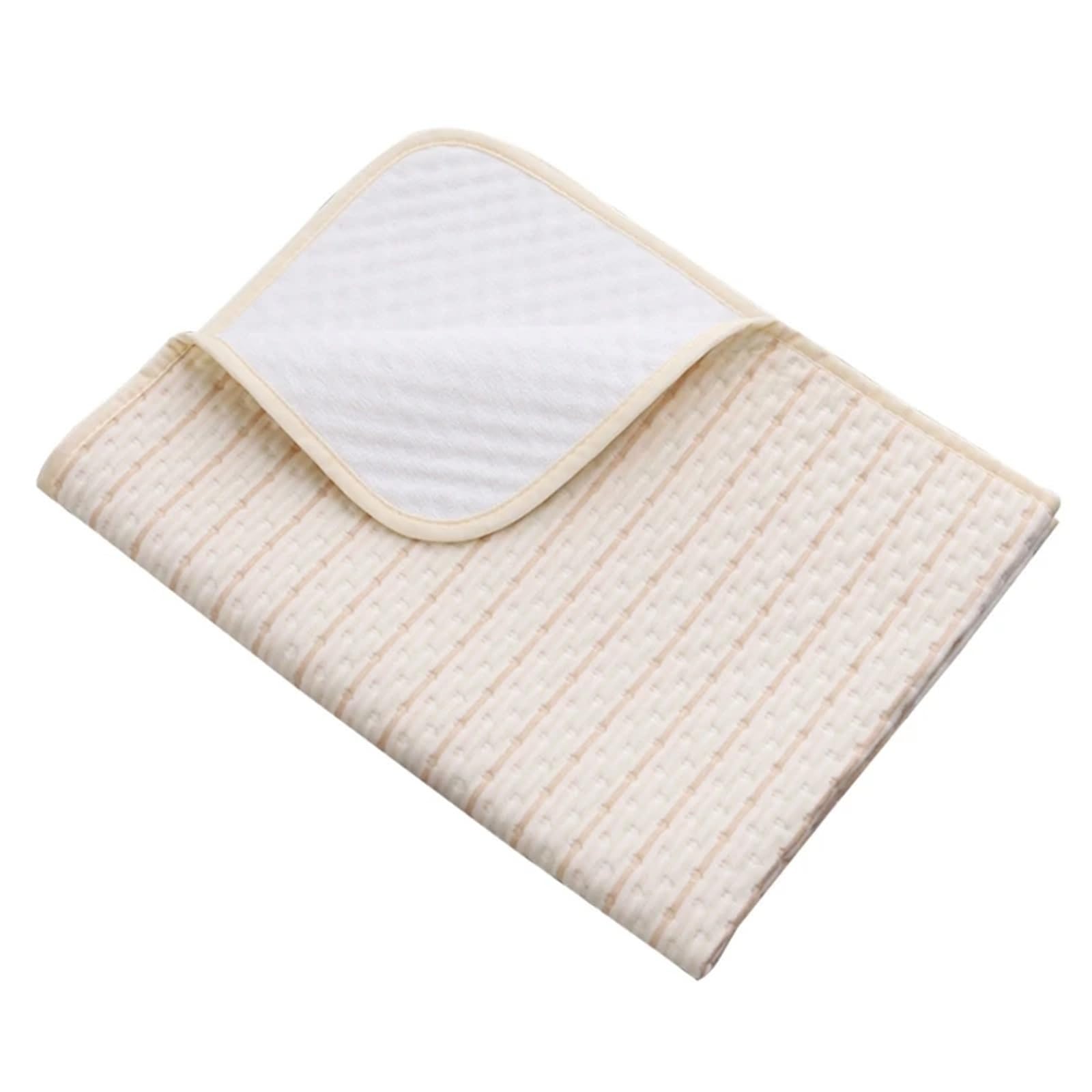 2pcs Washable Bed Pad Waterproof Diaper Super Absorbent Changing Mat for Bed(Style A)