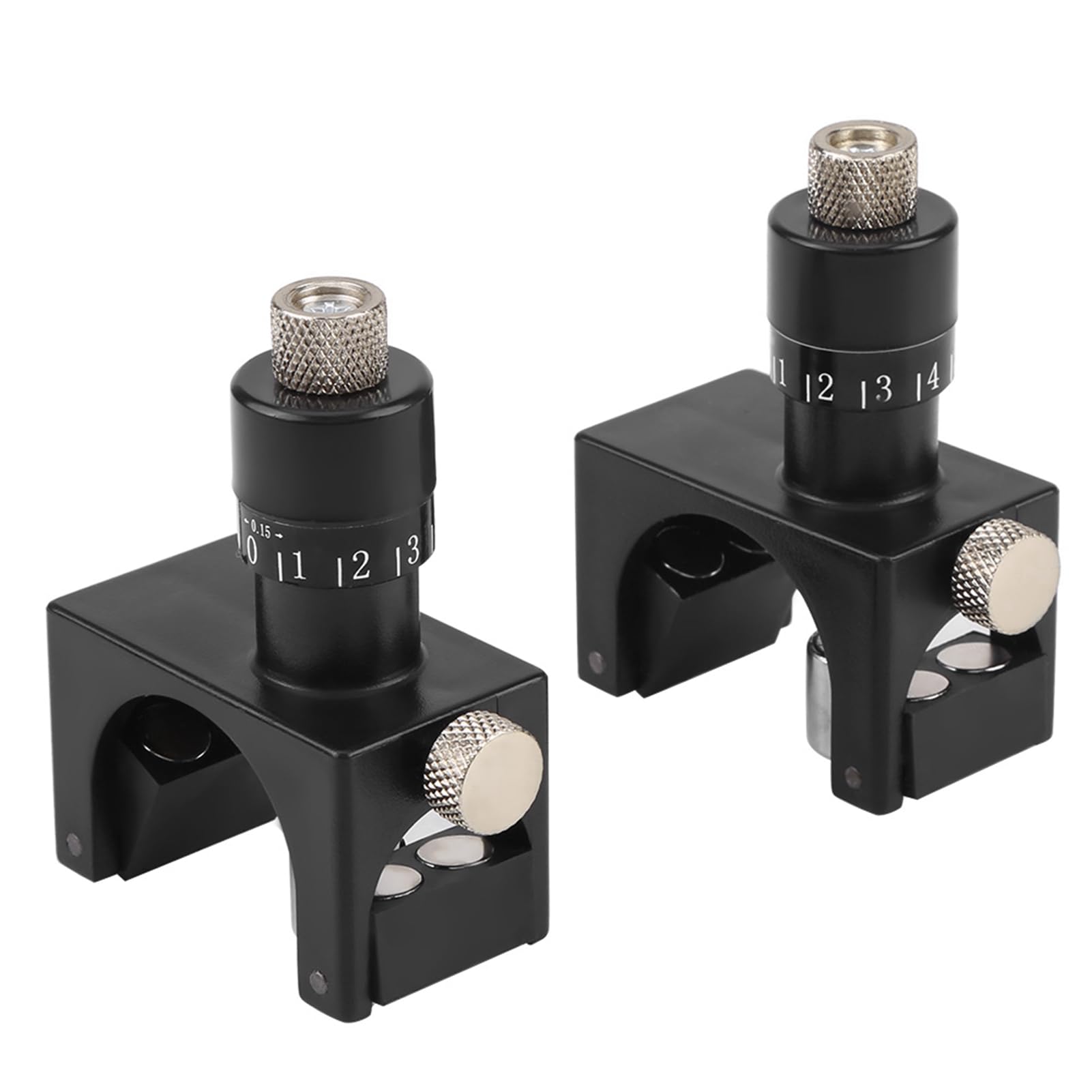 2pcs Magnetic Planer Blade Setting Jig Gauge Setter Woodworking Tool, Magnetic Planer Blade Setting Jig, Setting Jig and Gauge for Planer Blades, Stabilize Knife Blade with Magnets