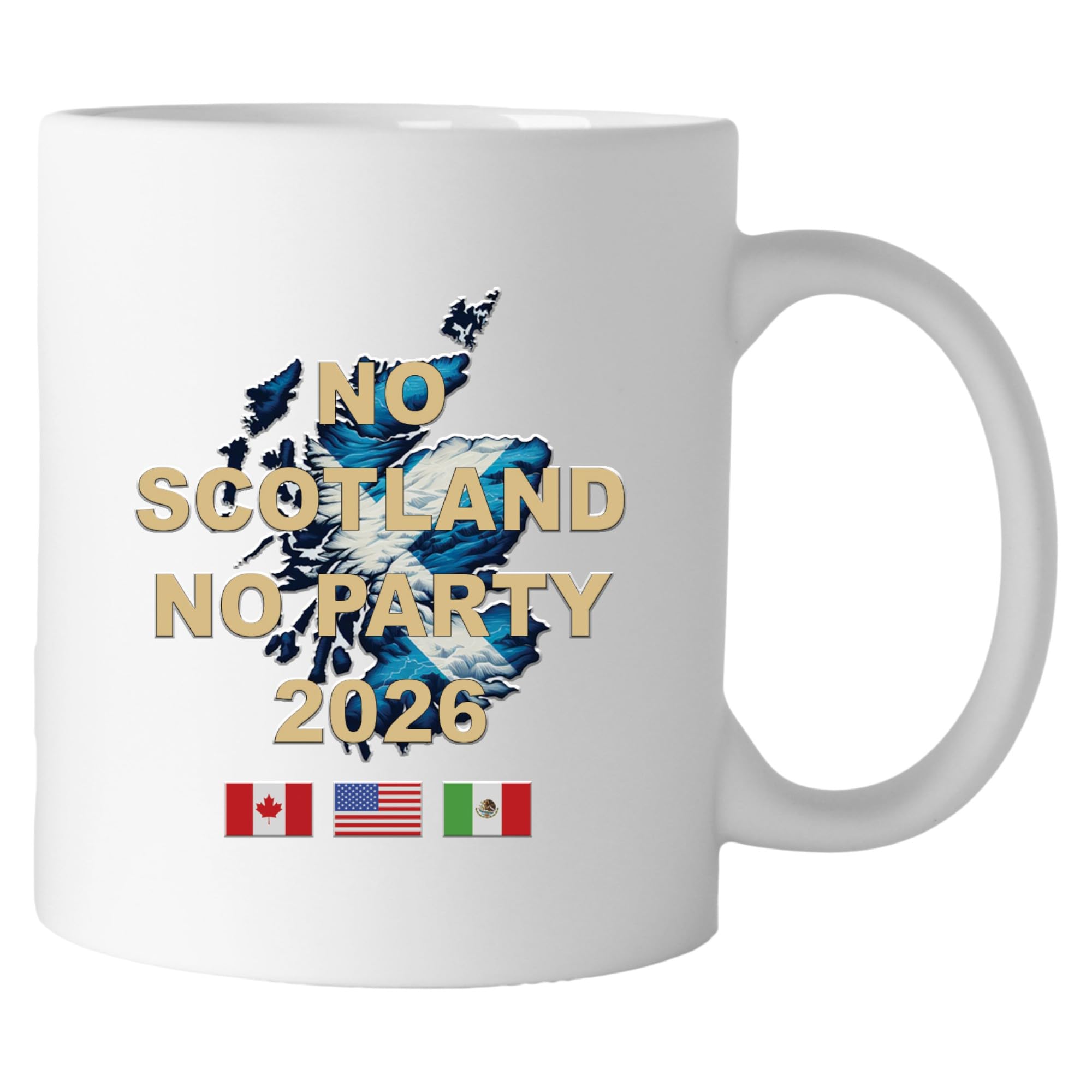 1stclassgifts Scotland World Cup Designs 11oz Ceramic Mug Various Designs Available Football (UV Printed) (No Scotland No Party)