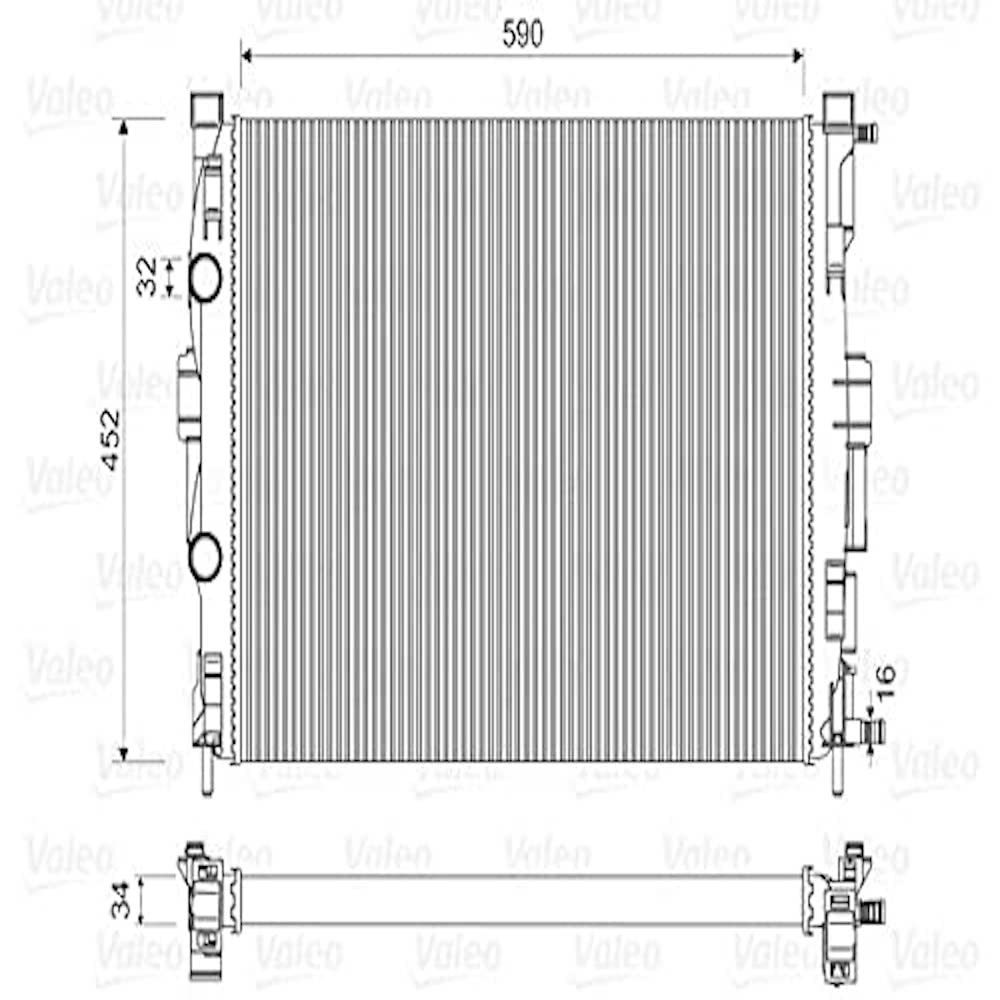 Valeo Radiateur, Refroidissement du Moteur 732946