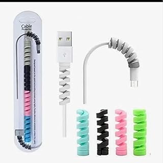 Spiral Charger Spring Cable Protector – Data Cable Saver, 2-Pack
