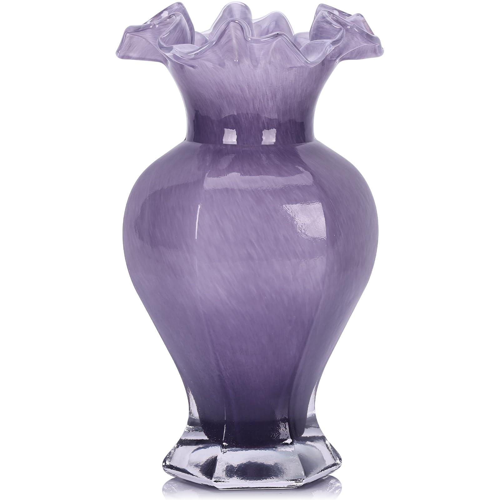 工芸品 Murano Glass Vase (Purple) Amazon.com: 9.5