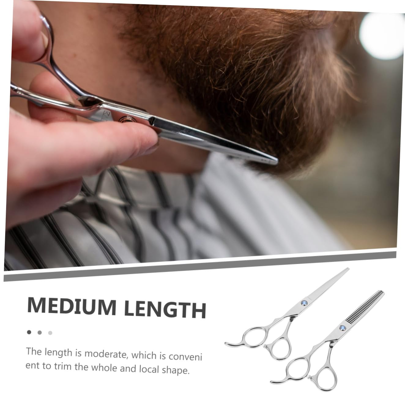 Acier Inoxydable Ciseaux de Coiffure 2 Pièces pour Gauchers