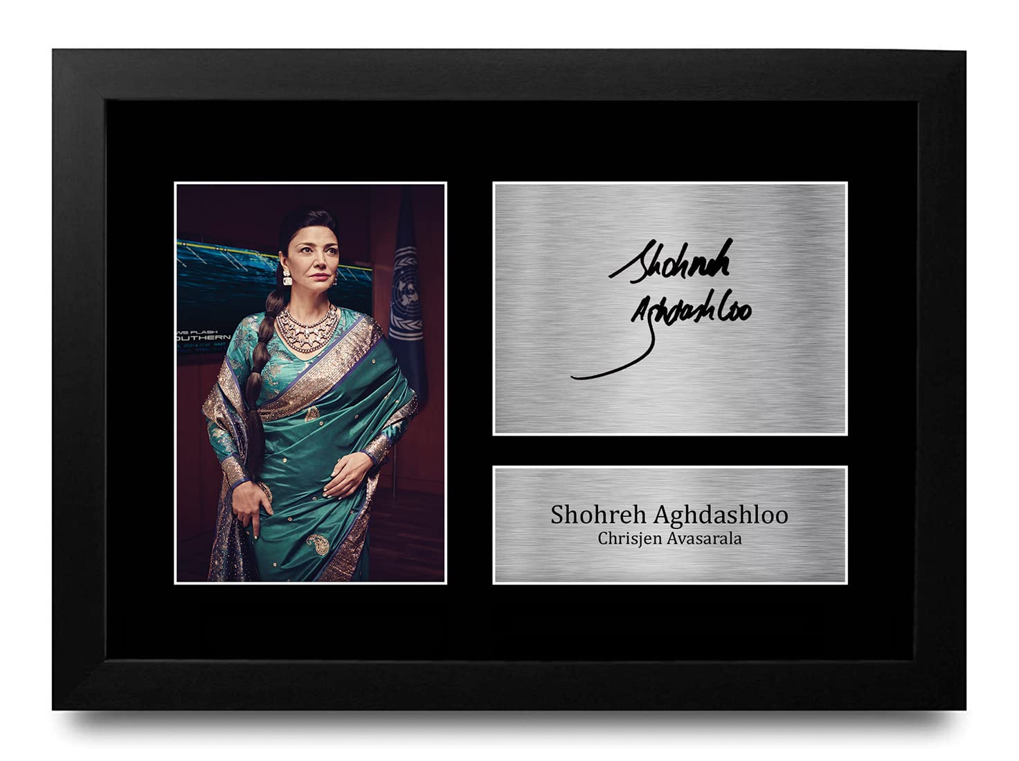 HWC Trading FR A4 Shohreh Aghdashloo The Expanse Regali Stampati Autografo Firmato Immagine Per Gli Appassionati Di Programma Televisivo - A4 Framed