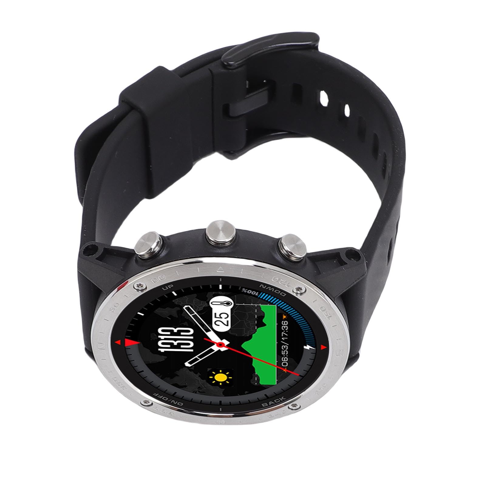 YUYTE Orologio Rotondo con Display da 3,3 Cm 50m Impermeabile per Nuoto e