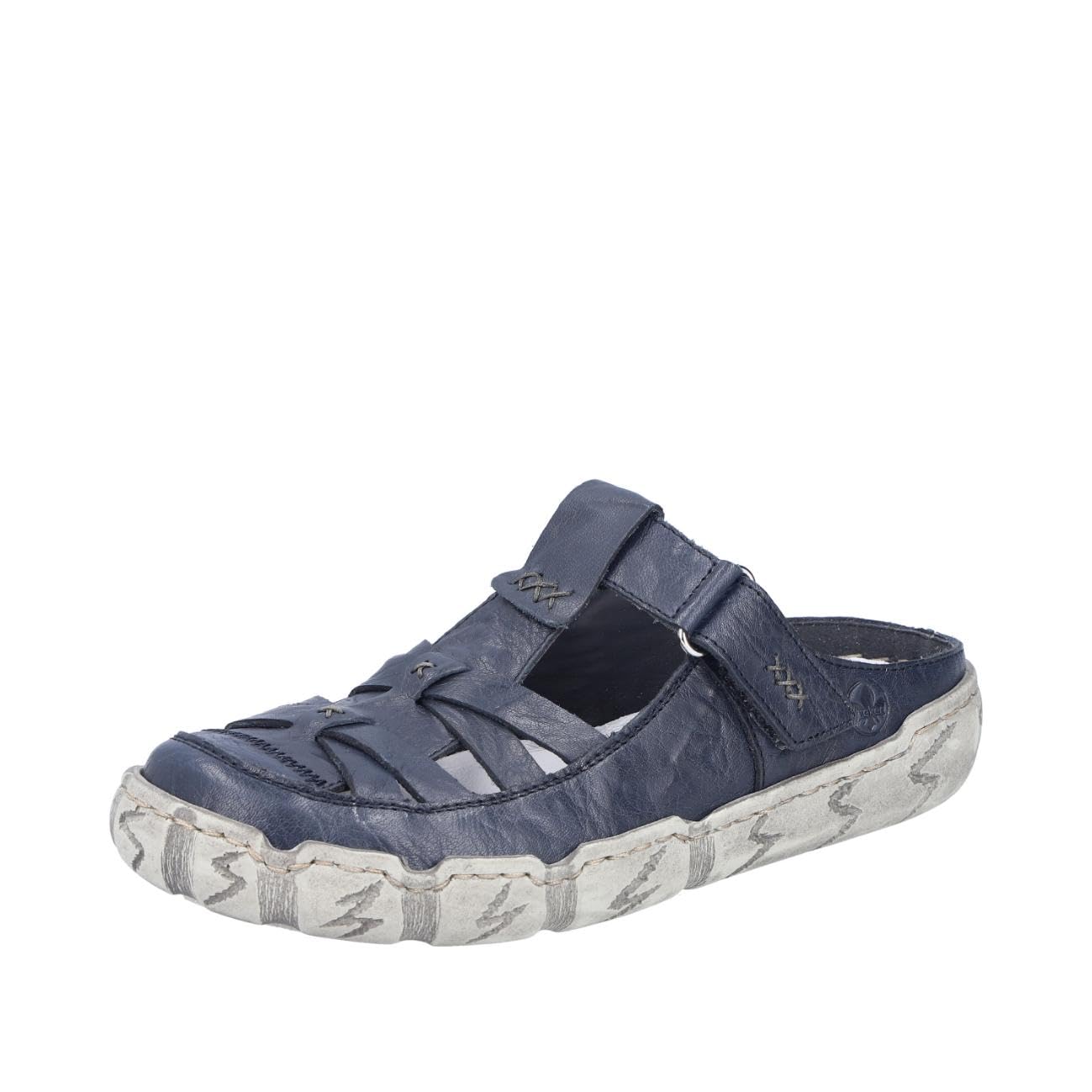 Rieker Women's Clogs L0396, Women's Slippers, Blue 14, 8 UK