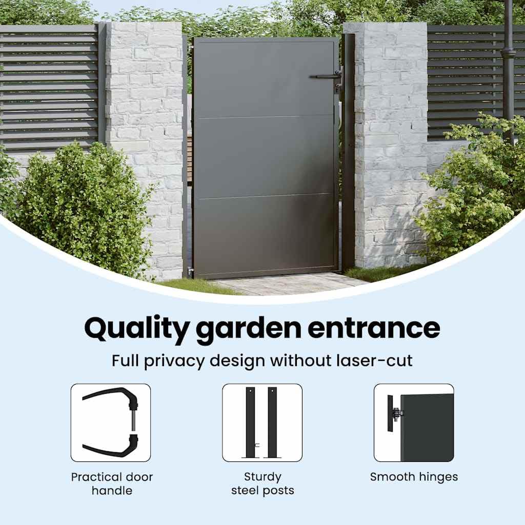 vidaXL Cancello - Perfetto per Il Tuo terrazzo o Giardino. È Un Modo Sicuro e Trendy per Tenere Il Tuo Spazio al Sicuro.