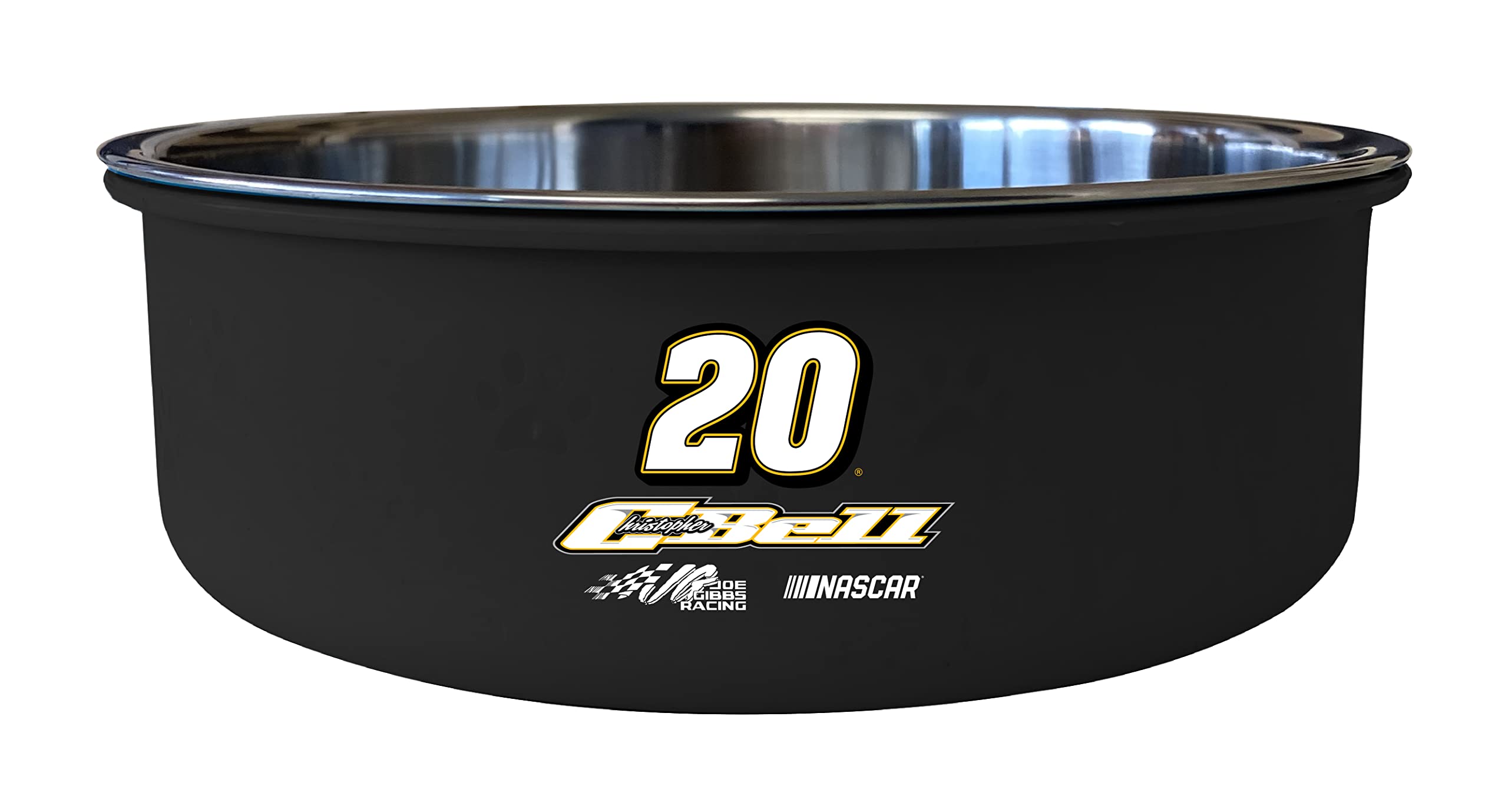 #20 Christopher Bell NASCAR 5x2.25 Inch Pet Bowl