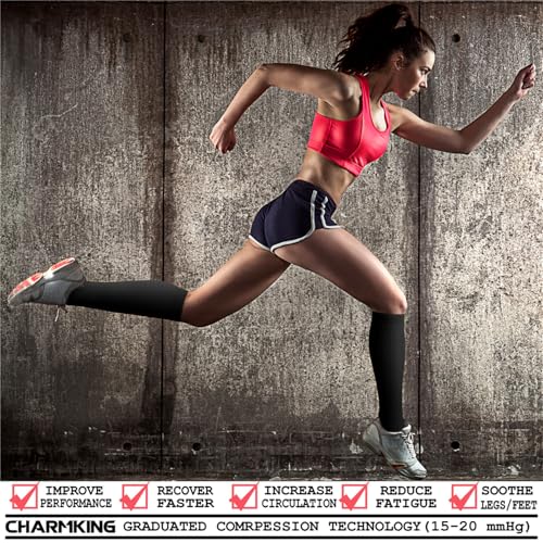 Image of Copper Compression Socks (3 Pairs), 15-20 mmhg is BEST Athletic & Medical for Men & Women, Running, Flight, Travel, Nurses - Boost Performance, Blood Circulation & Recovery