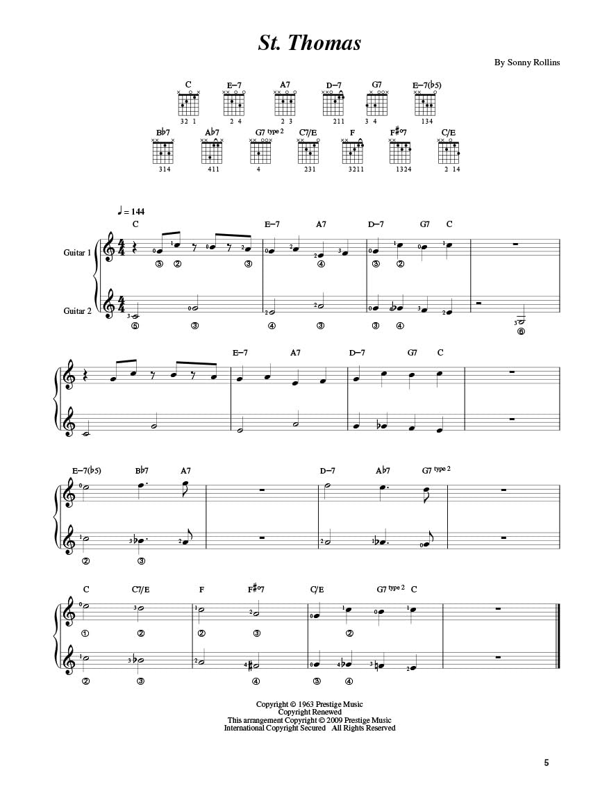 A Modern Method for Guitar - Jazz Songbook, Vol. 1 Book/Online Audio