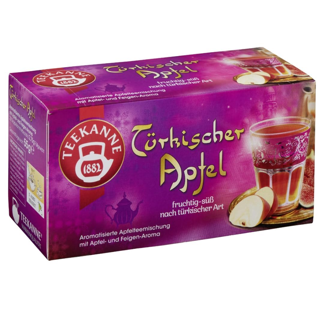 Teekane Türkischer Apfel Tee 20 x 2,75 gramm x 5 er Pack