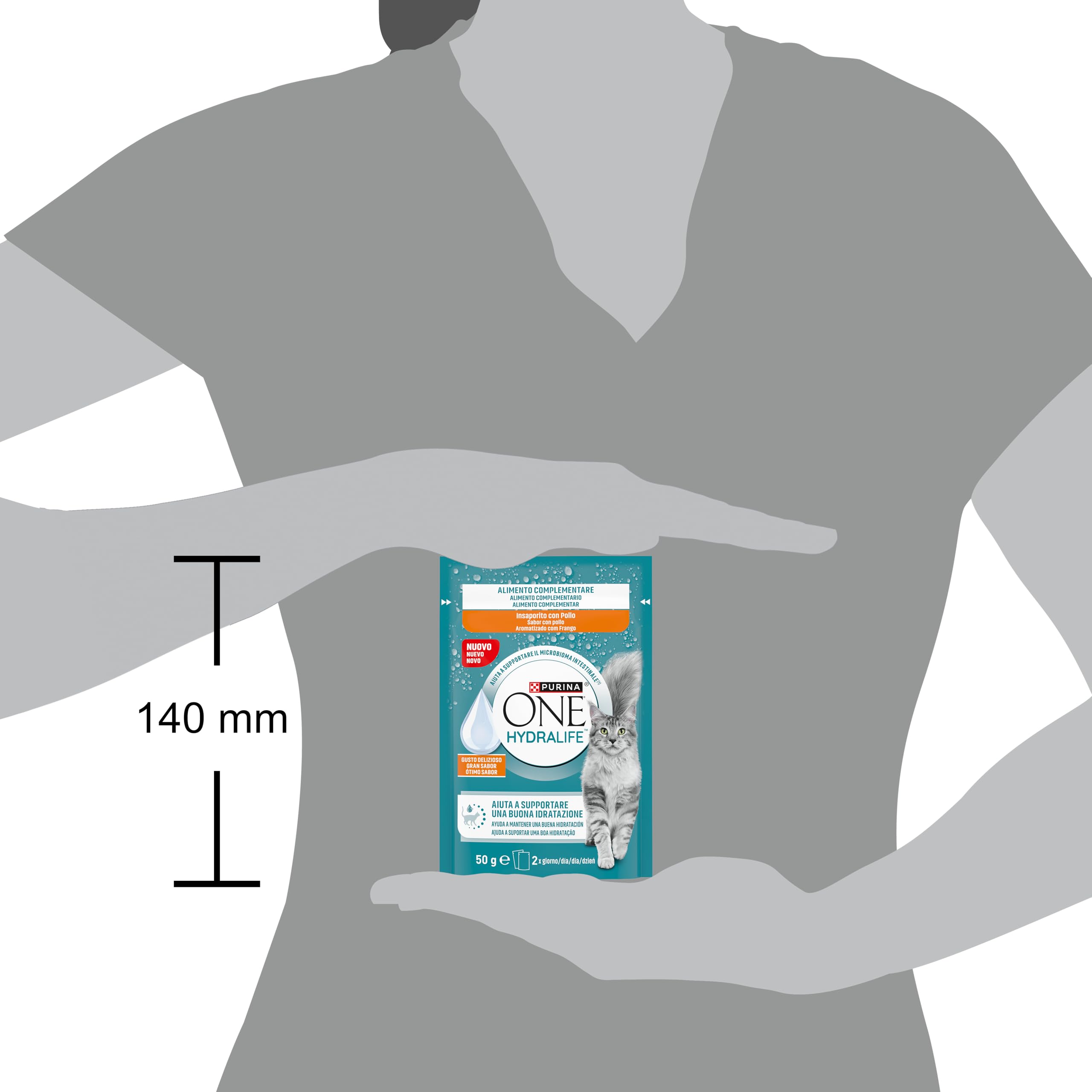 PURINA ONE HYDRALIFE 12 Beutel à 50 g Ergänzungsfutter mit Huhn - 4