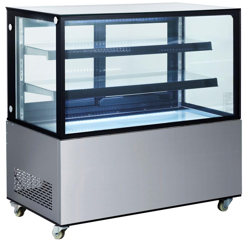HENDI Vitrinas expositoras refrigeradas con 2 baldas - 410 L - 230V / 490W - 1215x675x(H)1210 mm