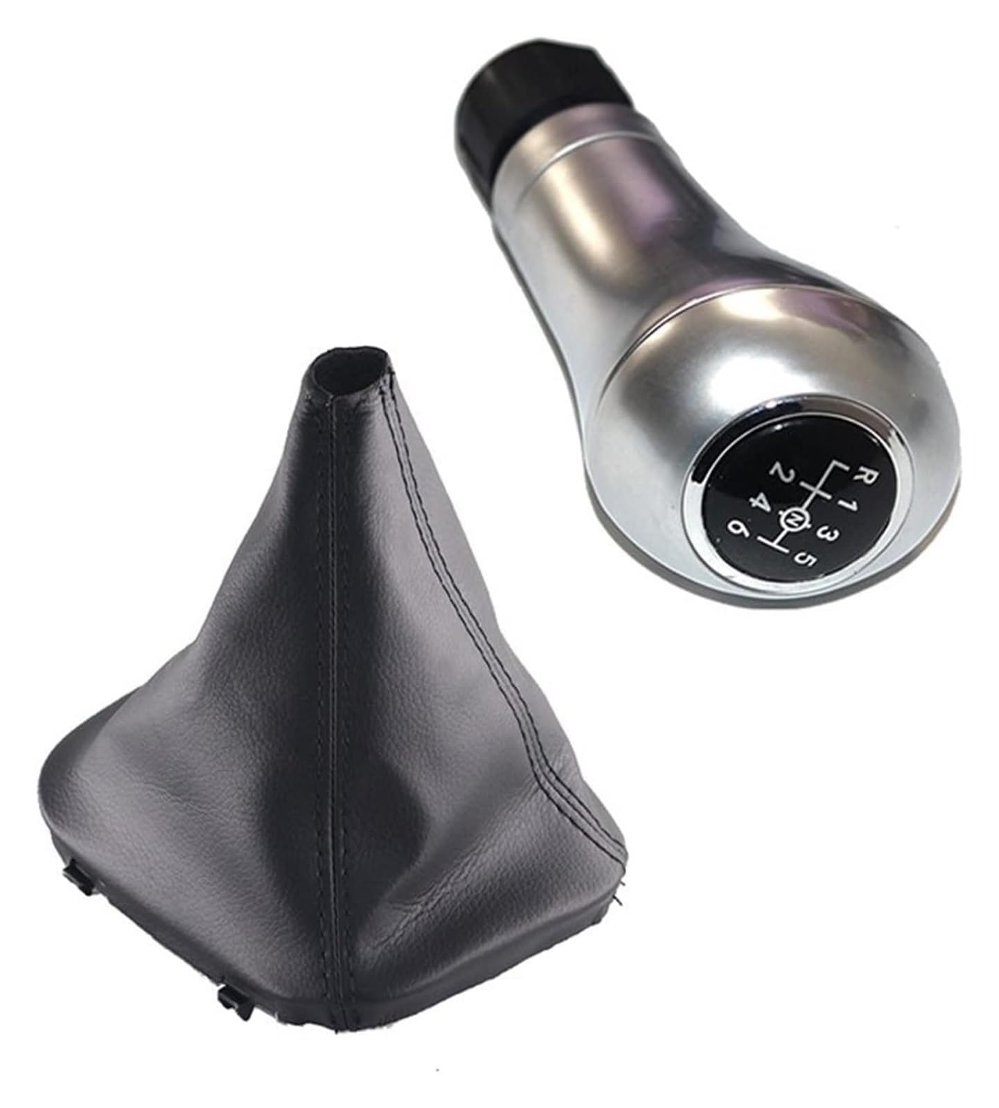 Gangxiao 14.5Mm Hole Set Car Shift Gear Knob For Benz C Class W203 S203 Cl203 2000-2004 W209 Clk 6 Speed Car Gear Shift Knob Lever Stick(14.5Mm Hole Set)