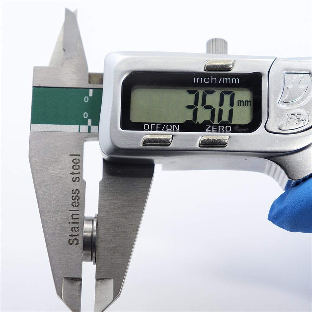 Flanschlager, 10 Stück SMF128ZZ Flanschlager 8 x 12 x 3,5 mm, doppelt geschirmt, Edelstahl, Flanschlager SMF128 Z ZZ, Kugellager SMF128-2Z, SMF128Z, Industrieprodukte