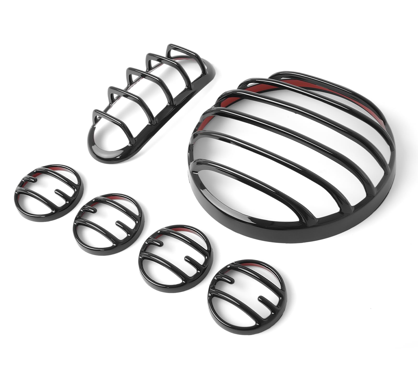 Pour Honda Rebel CMX 250 300 500 1100 Accessoires 2019-2024 Feu arrière Couvercle de clignotant avant arrière Protection de clignotant avant arrière Protection de feu de frein (noir)