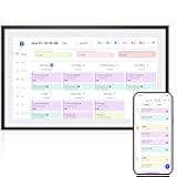 LOOFII 10.1 Inch Smart Digital Calendar – HD Touchscreen Family Planner & Calendar with Chore Chart & Meal Planner (Black White)