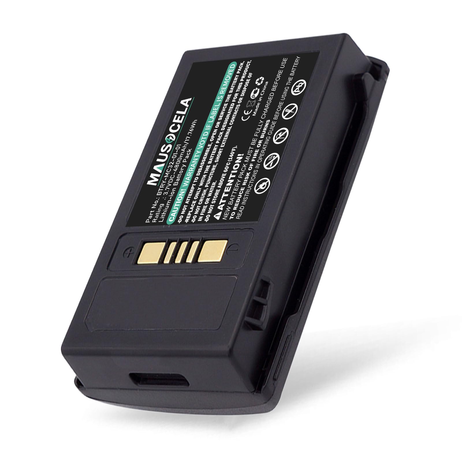 MAUSOCELA 4800mAh BTRY-MC32-01-01 Barcode Scanner Replacement Battery, Compatible with Moto'rola/Ze'bra MC3200, MC32N0, MC32N0-S - Li-ion/3.7V