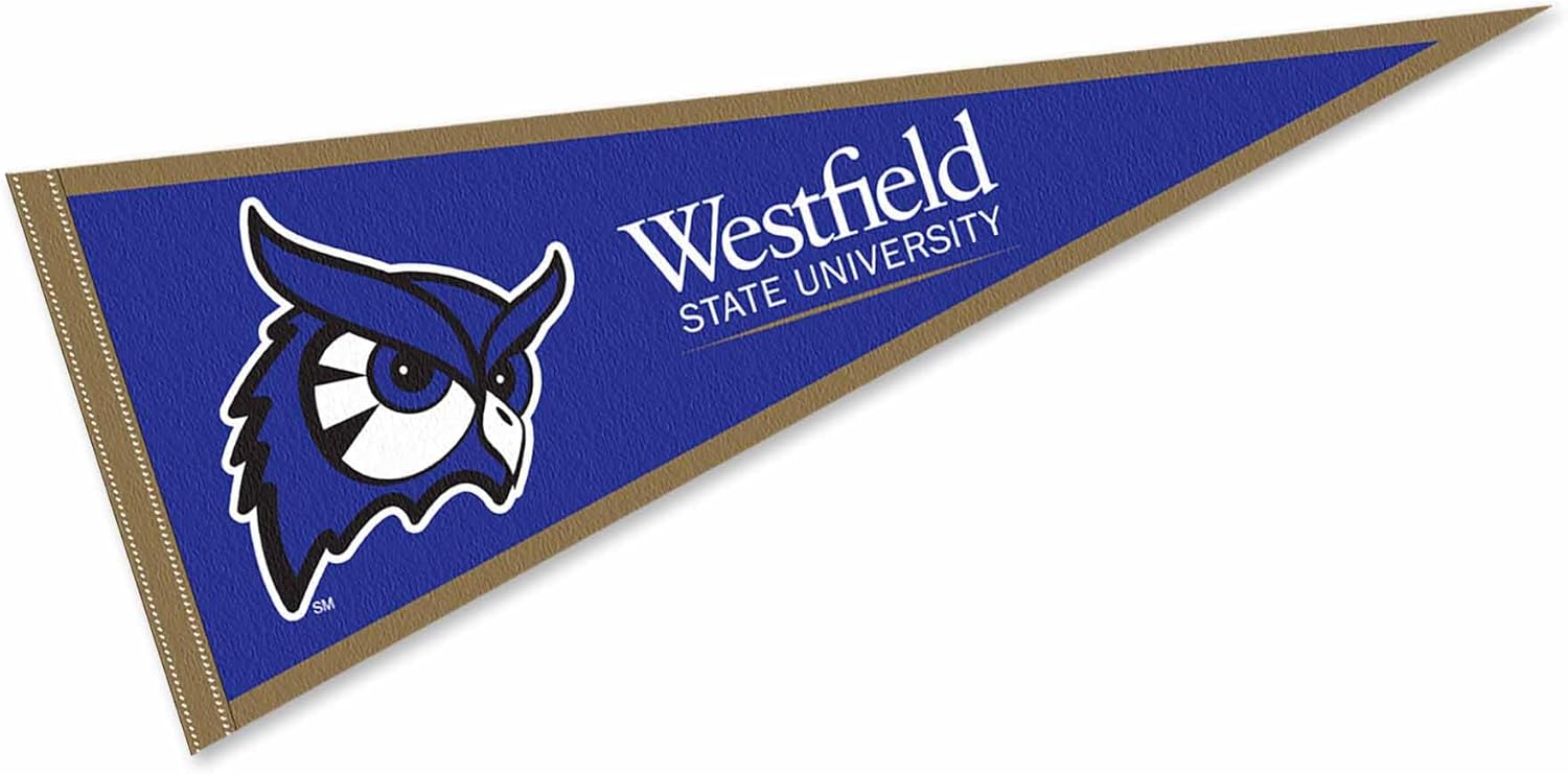 Westfield State University Owls Wordmark Pennant Flag