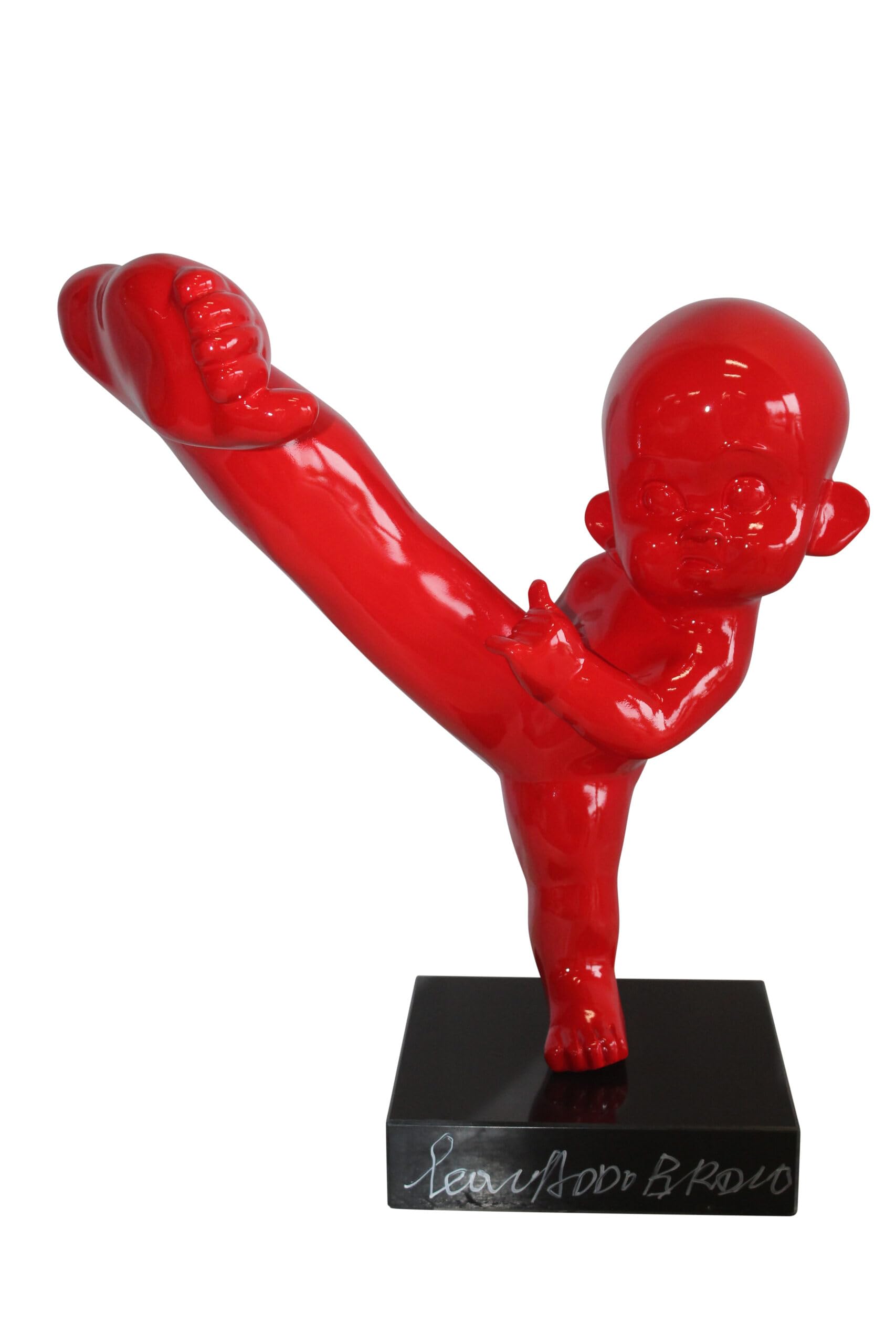 NIFAO Karate Kid in Motion Red Resin Statue 18