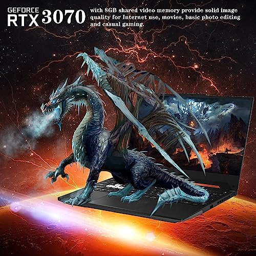 TUF Dash - Computer portatile da gioco da 15,6", 144 Hz, Intel 12th Core i7-12650H, RAM DDR5 da 64 GB, SSD PCIe da 2 TB, grafica NVIDIA GeForce RTX 3070, tastiera retroilluminata, Win 11 Pro, - Notebook - Immagine 5