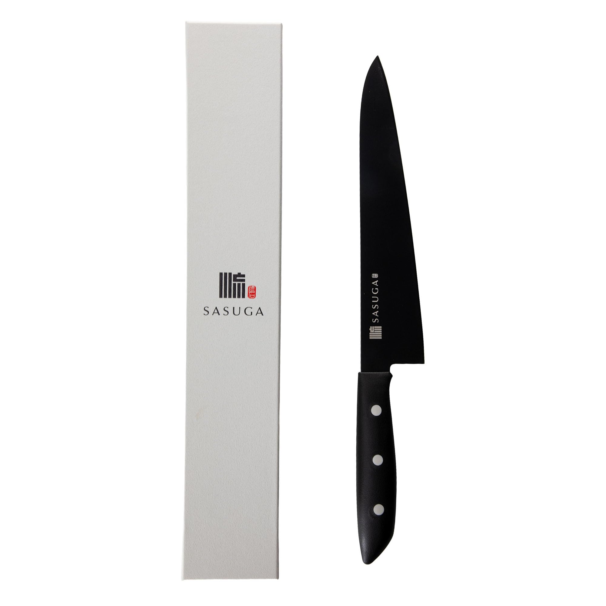 SASUGA Leggero Coltello da chef giapponese Gyuto da 210 mm – Prodotto in Giappone | Acciaio inossidabile al molibdeno-vanadio | Lama affilatissima e resistente alla ruggine per carne, pesce e verdure