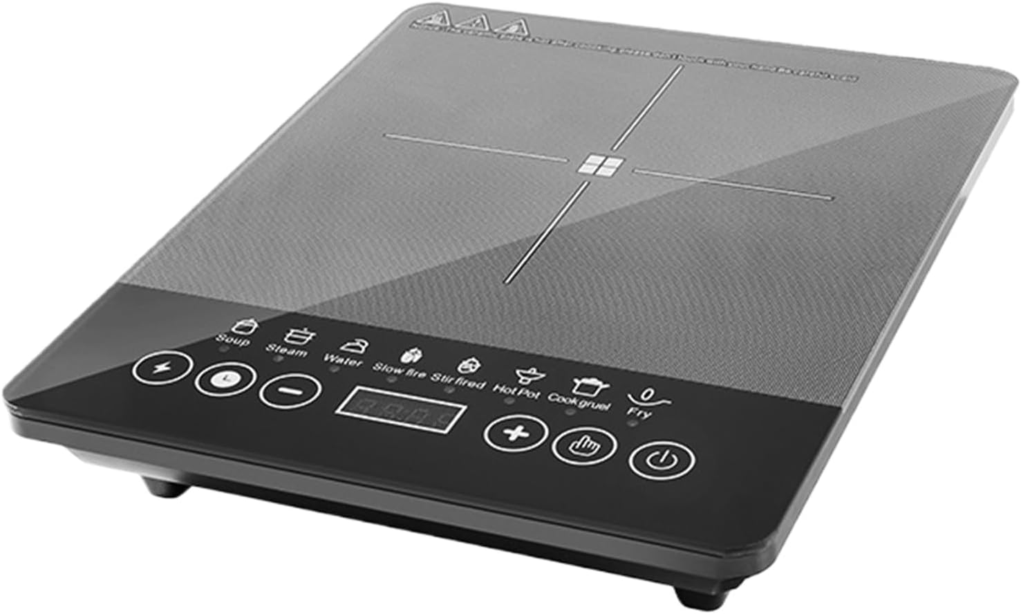 Induction Cooktop - Lightweight 110V-220V Induction Burner, Energy Efficient Kitchen Supply | Electric Cooking for Household, Dorm, Flat, Workplace, Indoor and Restaurant Usage, Gray - Image 1 of 3