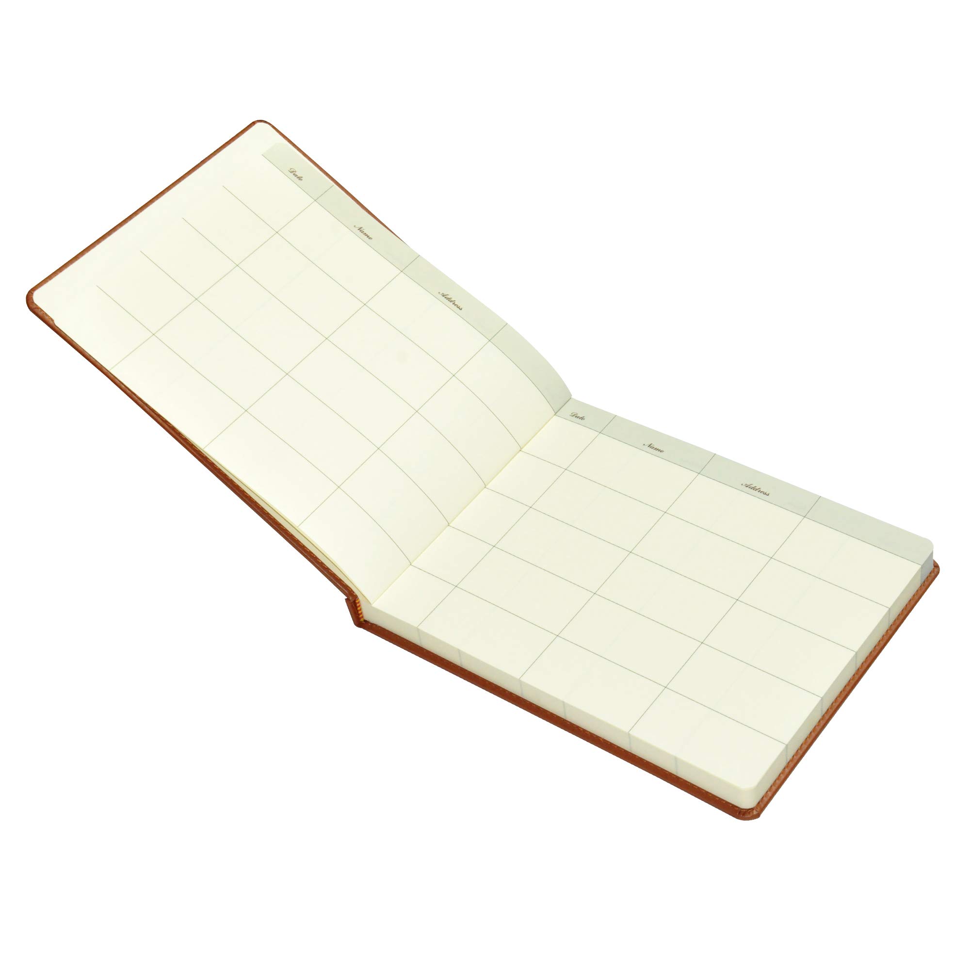 FIS Executive Visitors Book English Italian PU 25x20cm, Brown - FSCLEXVI02