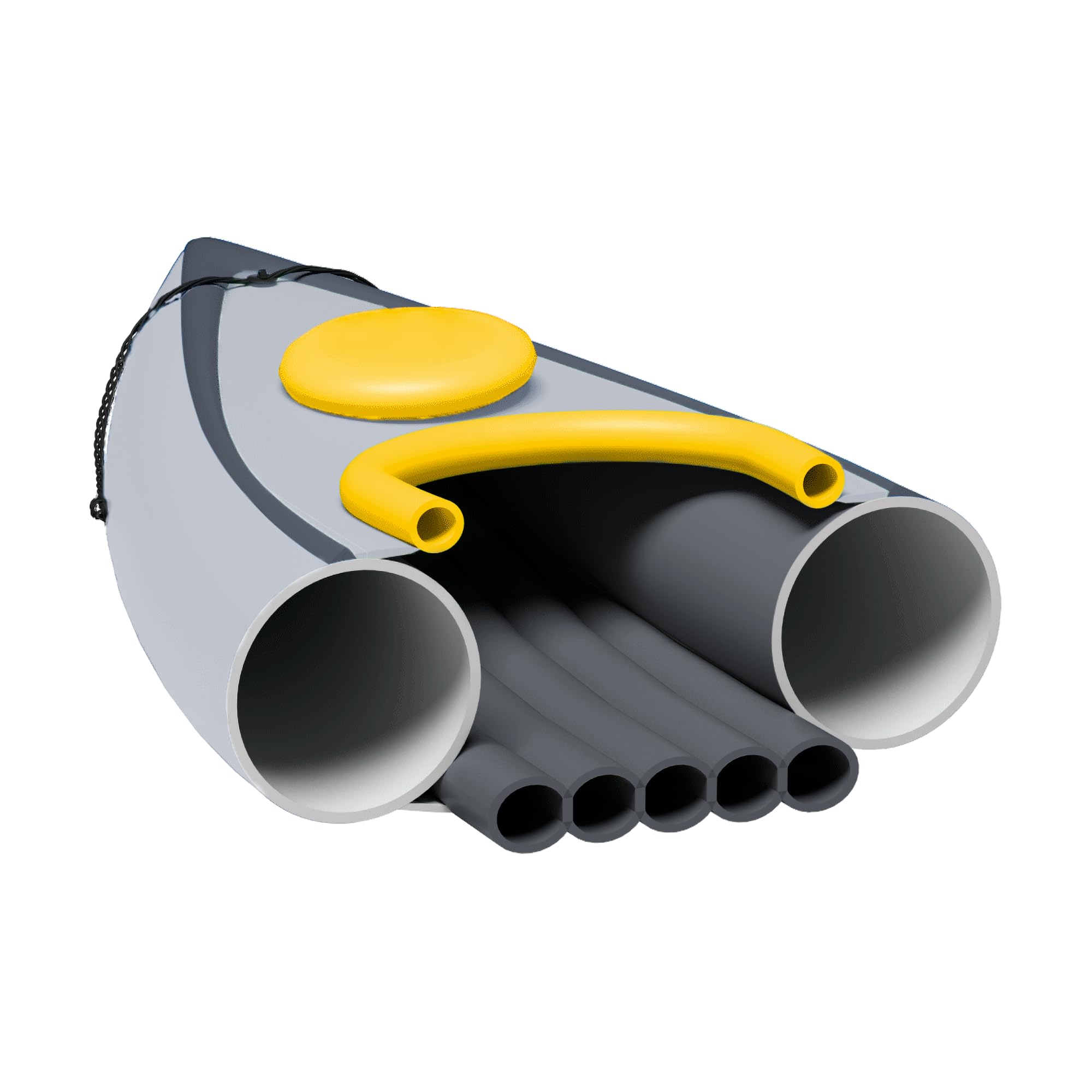 Rebel Electro Kayak Inflable 282x90 Paddle Bomba Asiento RBA-4515