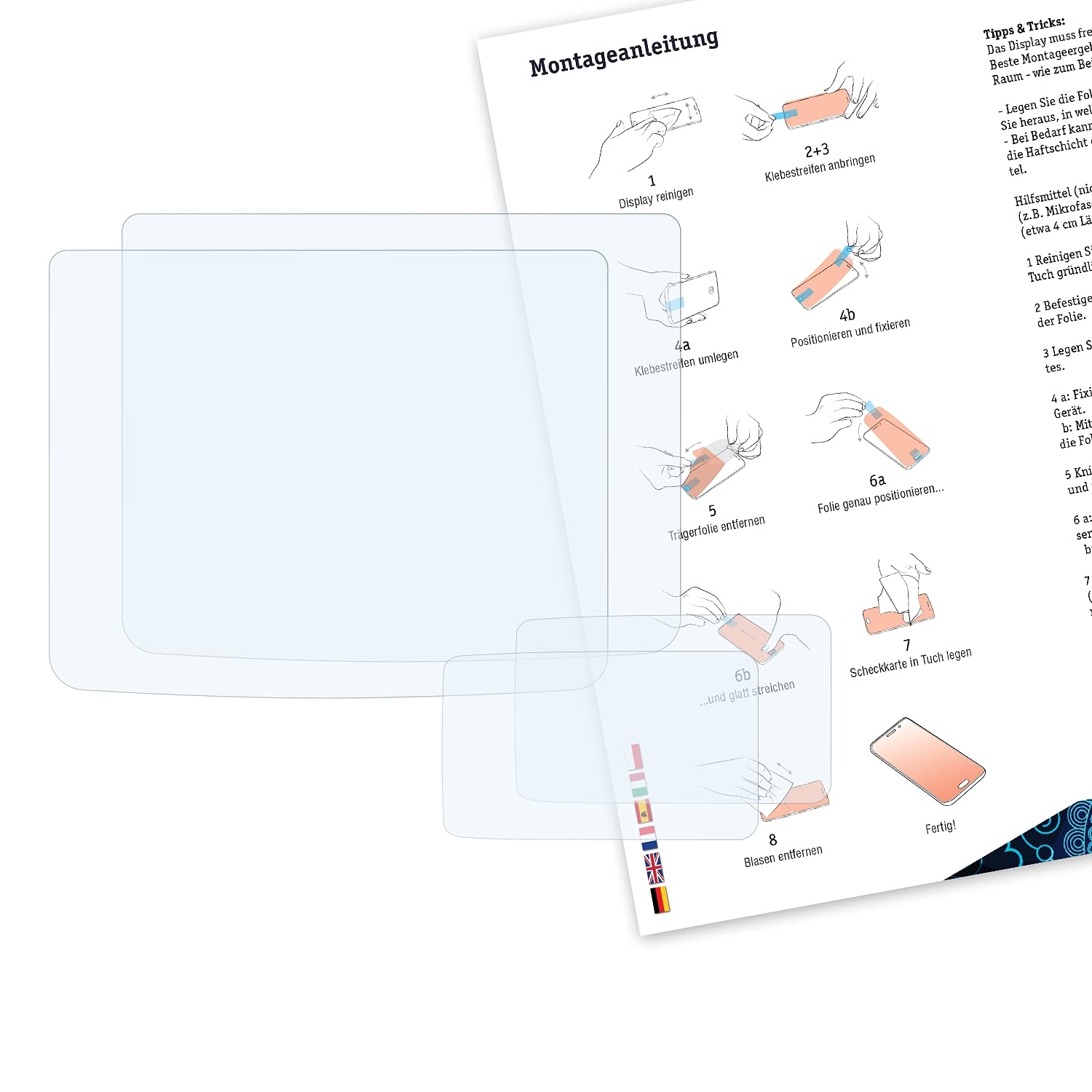Bruni Screen Protector compatible with Nikon D7000 Protector Film, crystal clear Protective Film (Set of 2)