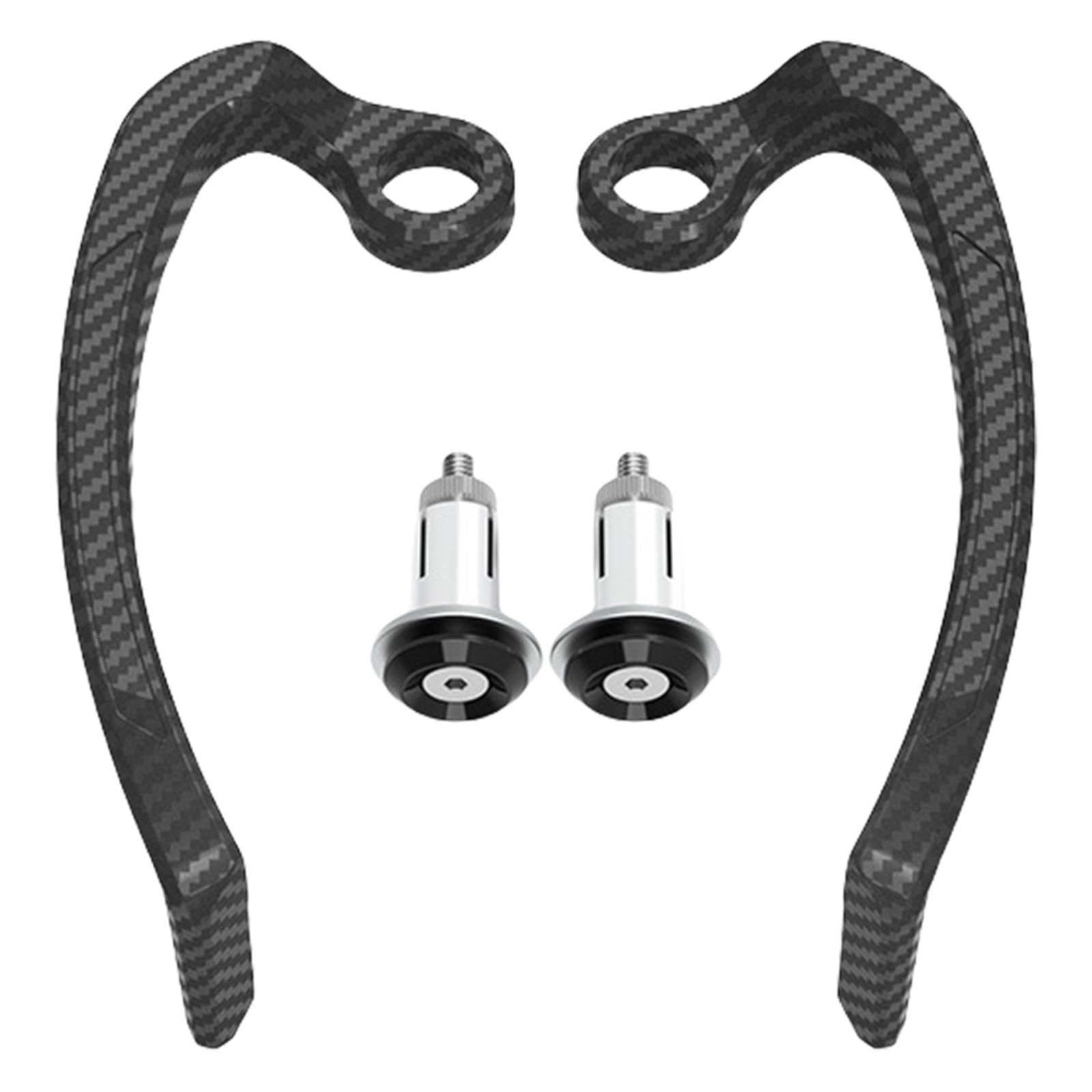 JKELPV Aluminum Alloy Motorcycle Brake Clutch Lever Hand Guard Protector Modification Accessories Handguard Shield Motorcycle Hand Guards(Black)