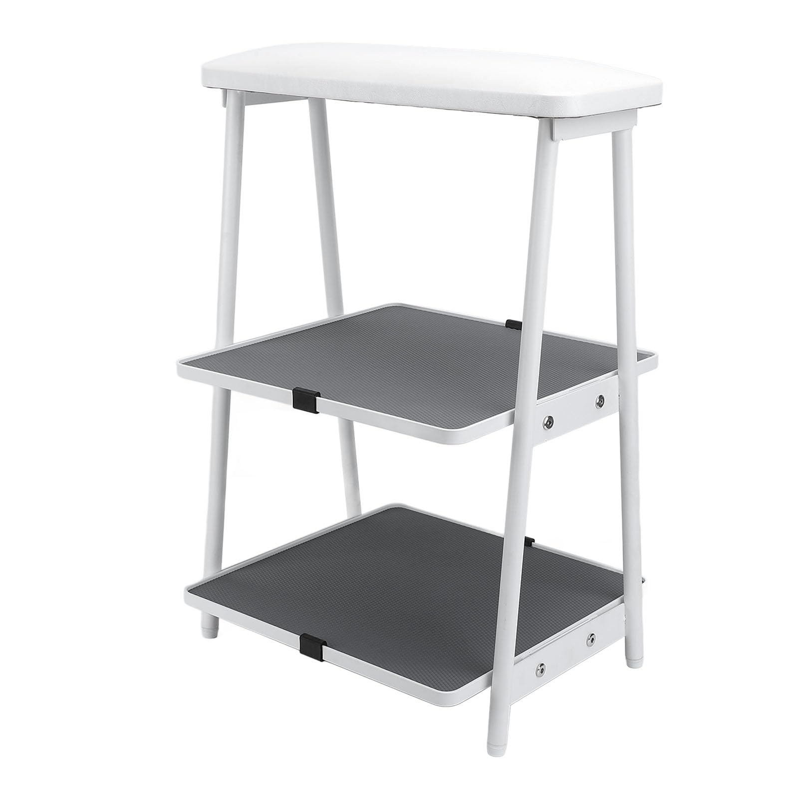 Poggiapiedi per Manicure Versatile Ed Elegante Supporto per Poggiapiedi per Pedicure per Salone di Bellezza per Uso Domestico in Acciaio Inossidabile 1 Pezzo