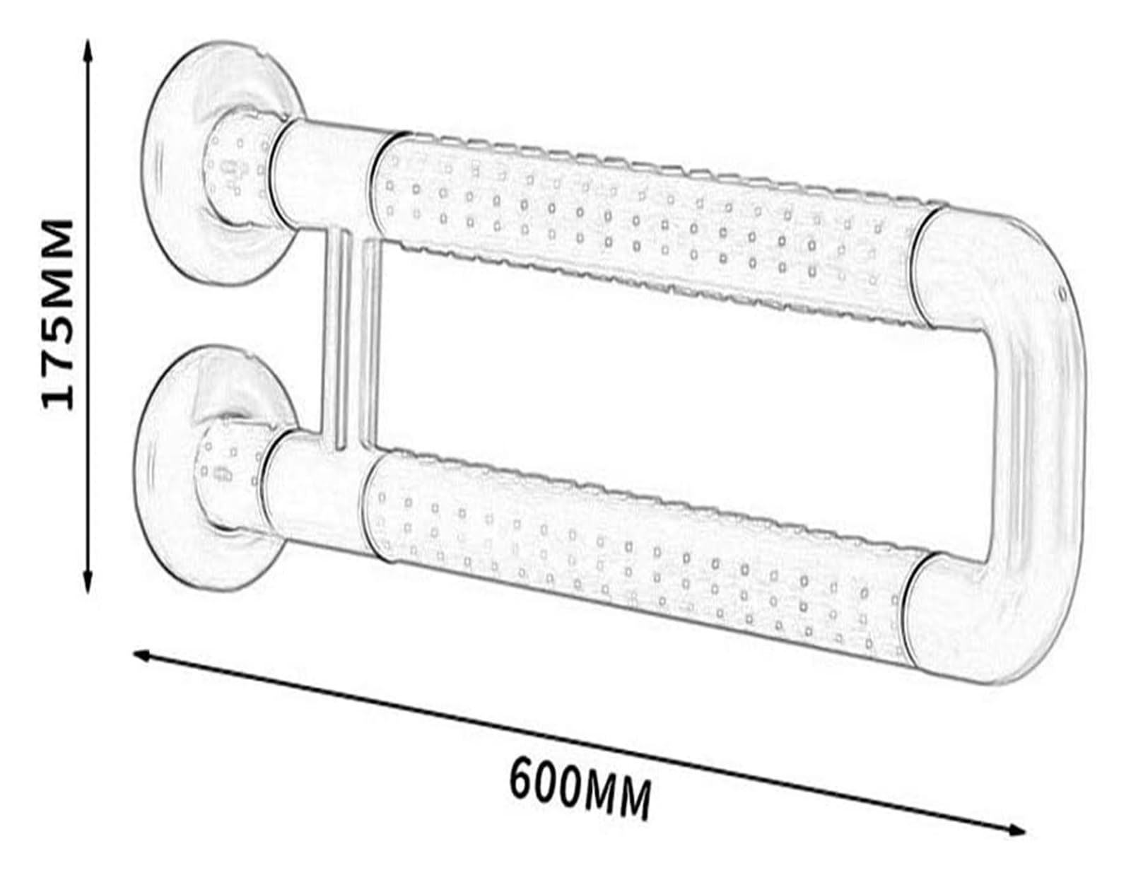 Barras De Apoyo para Baño, Pasamanos para Baño, Barra De Apoyo para Inodoro, Toallero Recto De Pared, Barra De Seguridad para Ducha De Acero Inoxidable Resistente