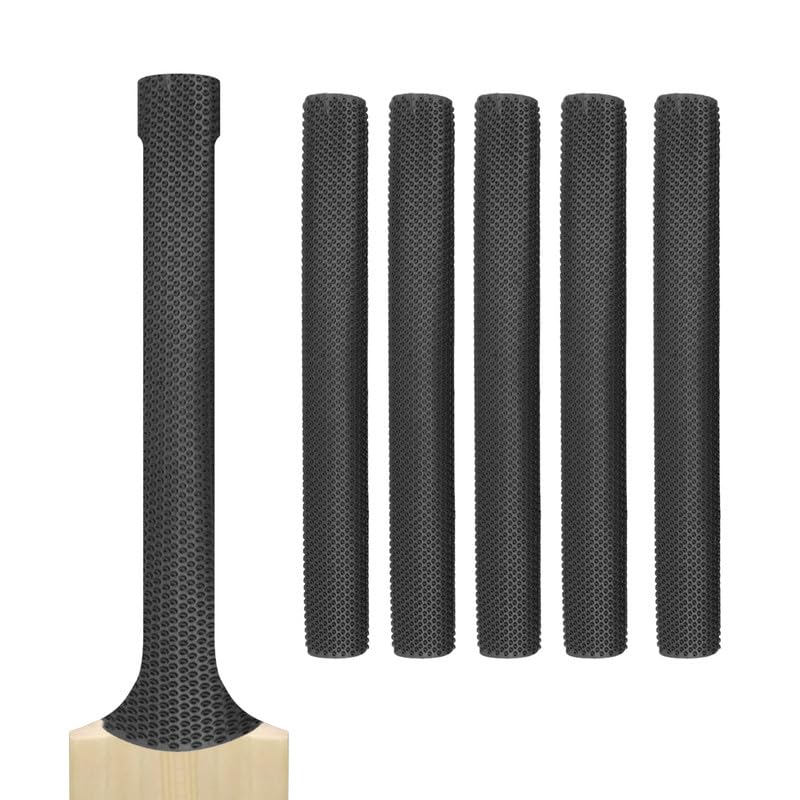 Cricket Bat Grips โ Premium Rubber Cricket Bat Grip Tape for Maximum Hold & Shock Absorption (5, Black, Octopus)