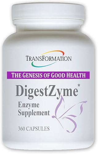 Enzimas de transformación DigestZyme - Apoyo a la digestión durante el embarazo y la lactancia y problema digestivo infantil (360 unidades (paquete