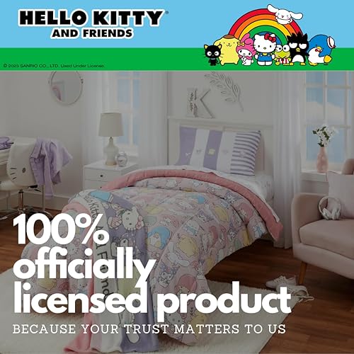 Miniatura 77 de Collectibles Hello Kitty & Friends - Manta súper suave y acogedora, 62 x 90 pulgadas, (producto oficial) por Franco