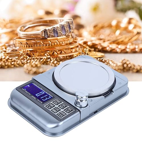 Topyond Báscula digital de gramos, 35.27 oz/0.00 oz de precisión para joyas y monedas, diseño recargable portátil con temporizador, para pesaje de