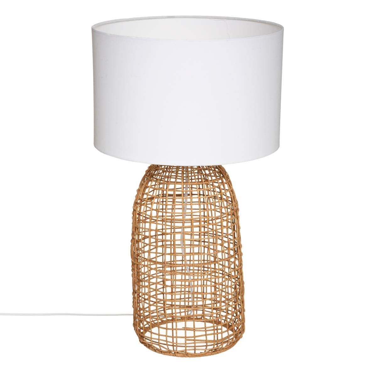 ATMOSPHERA Zylinderlampe 'Touch' – Höhe 27,5 Cm, Basis Holzoptik, Mit Berührungssensor