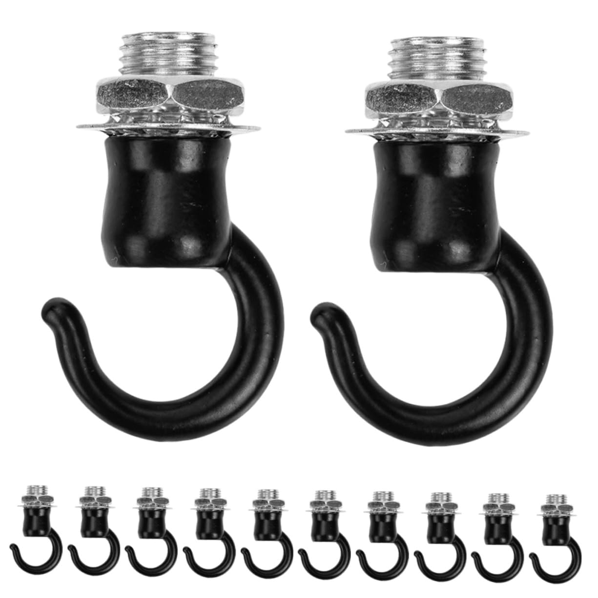 Hemobllo 12pcs Iron Lantern Hooks Vintage Ceiling Hooks for Hanging Plants Bird Feeders Wind Chimes and Chandeliers Easy Installation Design for Indoor and Outdoor Use
