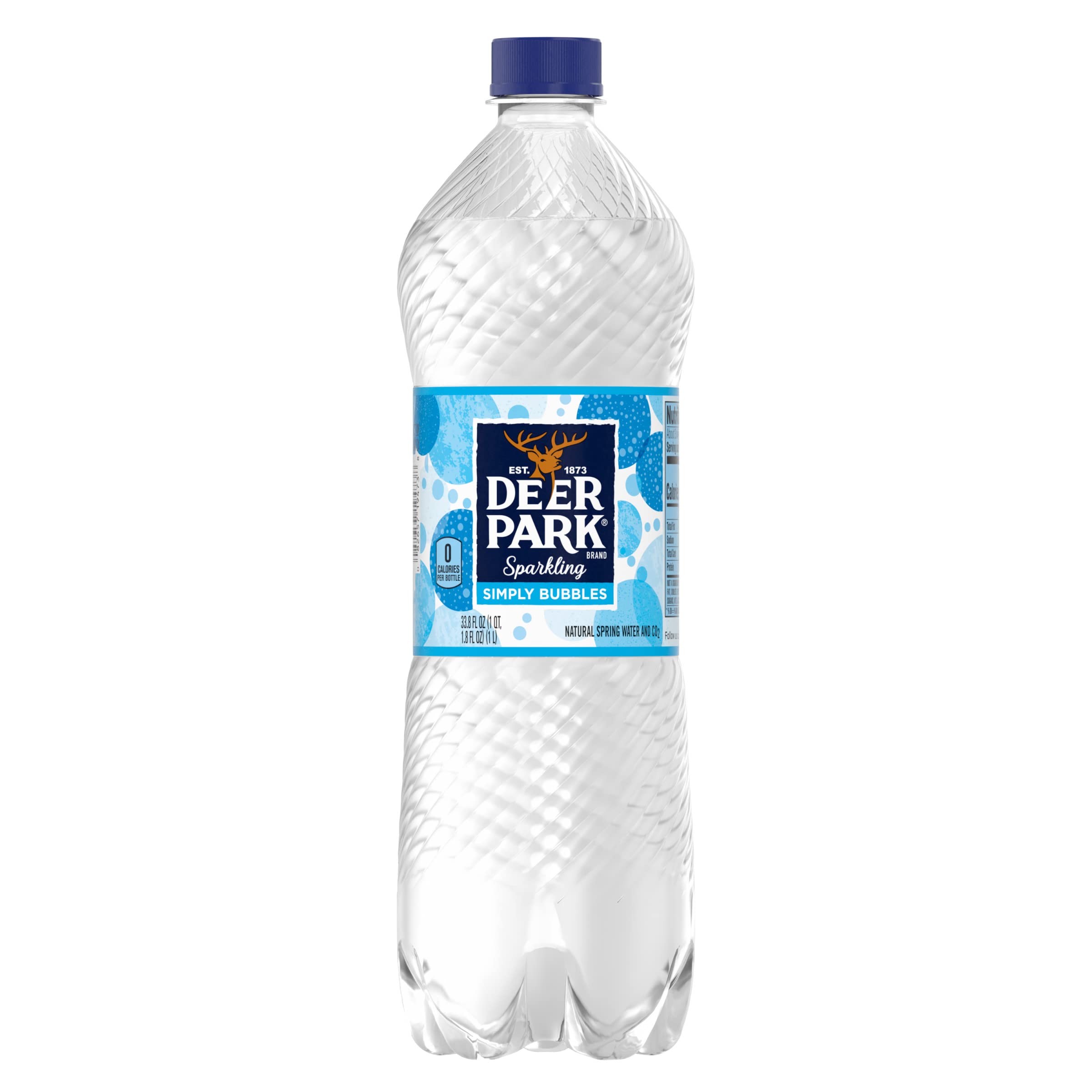 Arrowhead Brand Sparkling Mountain Spring Water, Simply Bubbles, 33.8-Ounce Plastic Bottle (Single Bottle)