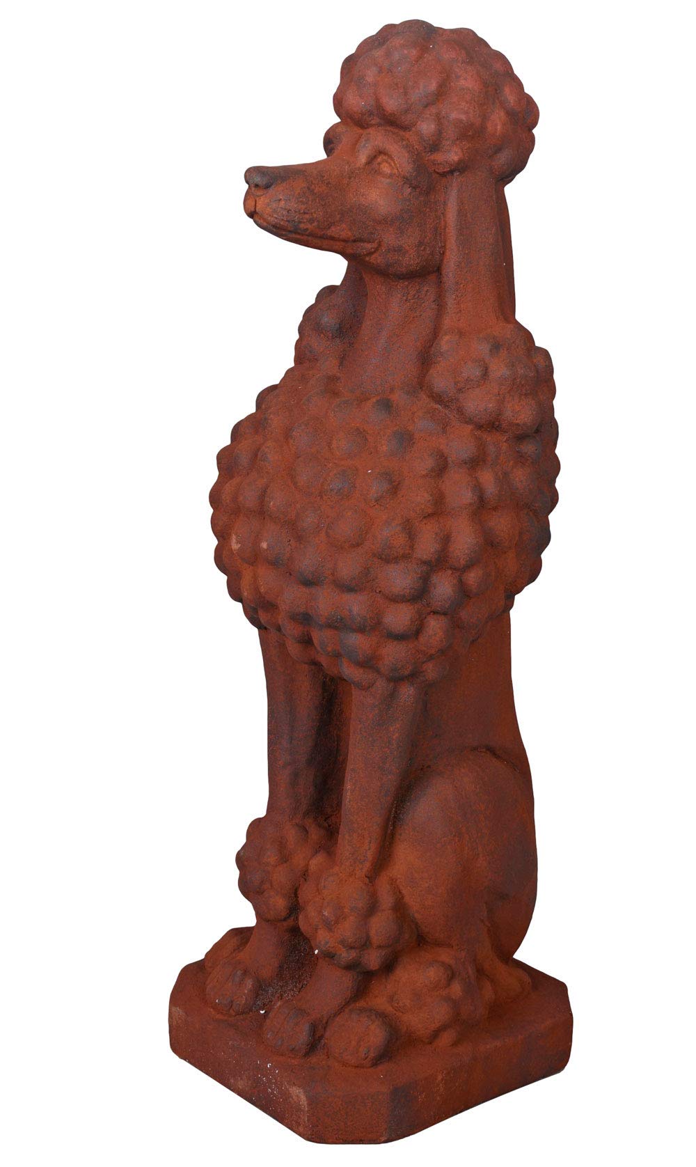 Piesa kultura Pudel rdzawa figurka pies figurka pudel figurka balkonowa 67 cm aja272 Palazzo ekskluzywna